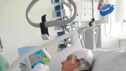 FOTO: Maminka Viki po operaci nádoru na mozku.