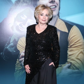 Jana Nagyová vsadila na overal z černých flitrů, který měl suplovat velkou večerní. 