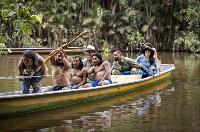snímek ze sedmidílného dokumentu Od pólu k pólu s Willem Smithem