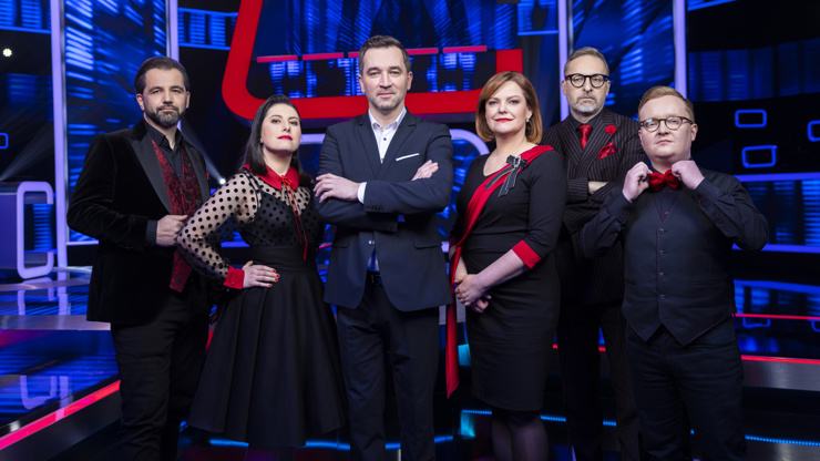 Ondřej Sokol se svými lovci. 