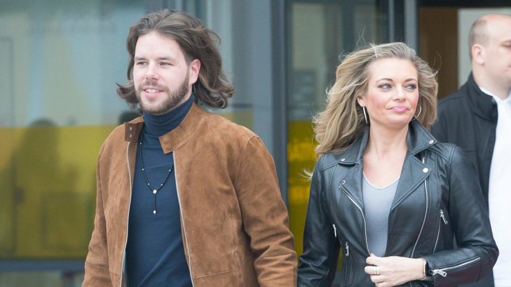 Lucie Borhyová s fešným partnerem Michalem Smečkou.