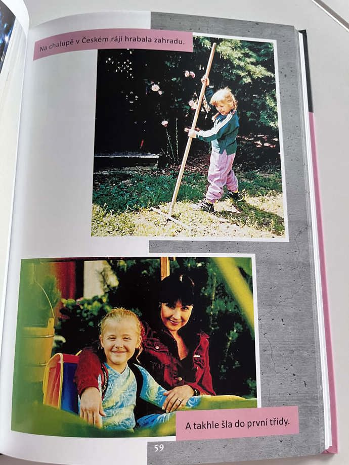 Na zahradě se jako dítě nebála pomáhat rodičům. 