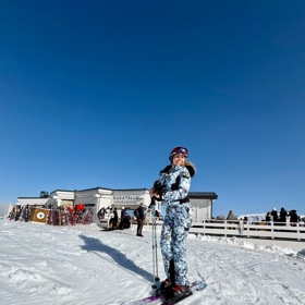 Lyžařskou sezónu zakončila velmi stylově.