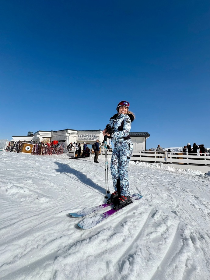 Lyžařskou sezónu zakončila velmi stylově.