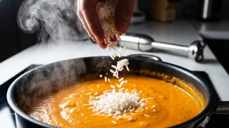 Vhoďte hrst uvařené rýže do zeleninového základu dřív, než zapnete mixér: Tento škrobový trik nahradí mouku i smetanu a vytvoří krém, který svou lehkostí ohromí i ty největší kritiky