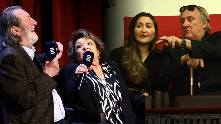 Na oslavu přišel i Gérard Depardieu.