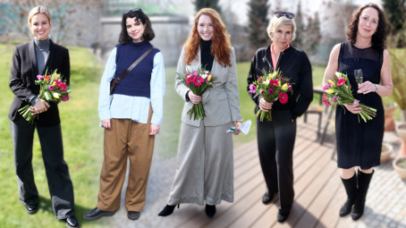 Módní policie z výstavy motýlů: Kateřina Neumannová v trendy bomberu, Patricie Solaříková se zahřívala v roláku