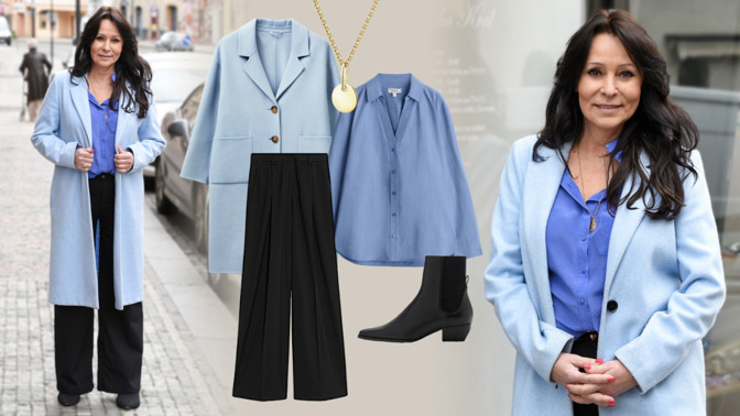 Ultramódní outfit Heidi Janků: Odstíny modré volají jaro a zalichotí mladším i starším