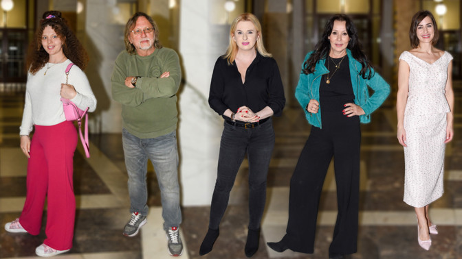 Módní policie ze křtu knihy: Heidi Janků bodovala křivákem v barvě mentolu, Dalibor Janda s dcerou chtěli hlavně pohodlí