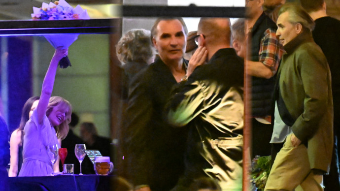 Na party Ani Geislerové dorazil Jiří Macháček. 