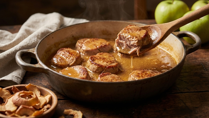 Trik na křehké vepřové: Proč do omáčky přidat nastrouhané jablko?