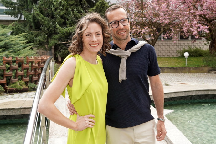 Radek Štěpánek se svou taneční partnerkou Vandou Bartošovou Dětinskou.