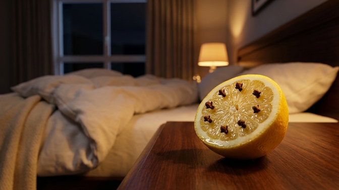 Proč dát citron s hřebíčkem k posteli? Odpudí hmyz a zklidní mysl