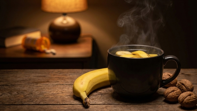 Banánový čaj pro hluboký spánek: Tato přírodní bomba nahradí doplňky