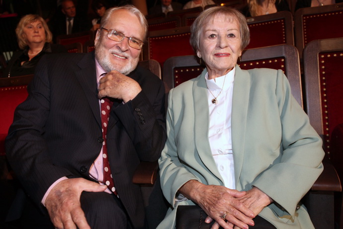 Herec Vladimír Brabec na archivním snímku s manželkou Naděždou.