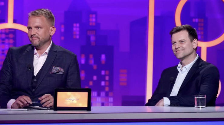 Libor Bouček a antisemita Radomír Fiksa v pořadu Inkognito