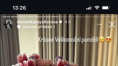 FOTO: Dominika Myslivcová měla hezké Velikonoce.