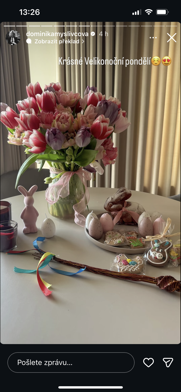 Dominika Myslivcová měla hezké Velikonoce.