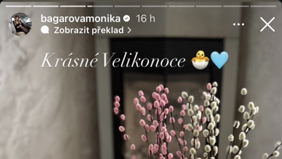 FOTO: Monika Bagárová byla na Velikonoce připravená.