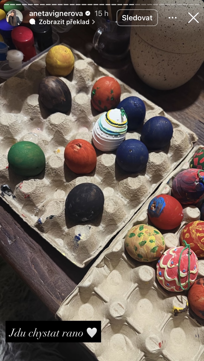 Aneta Vignerová byla na Velikonoce připravená.