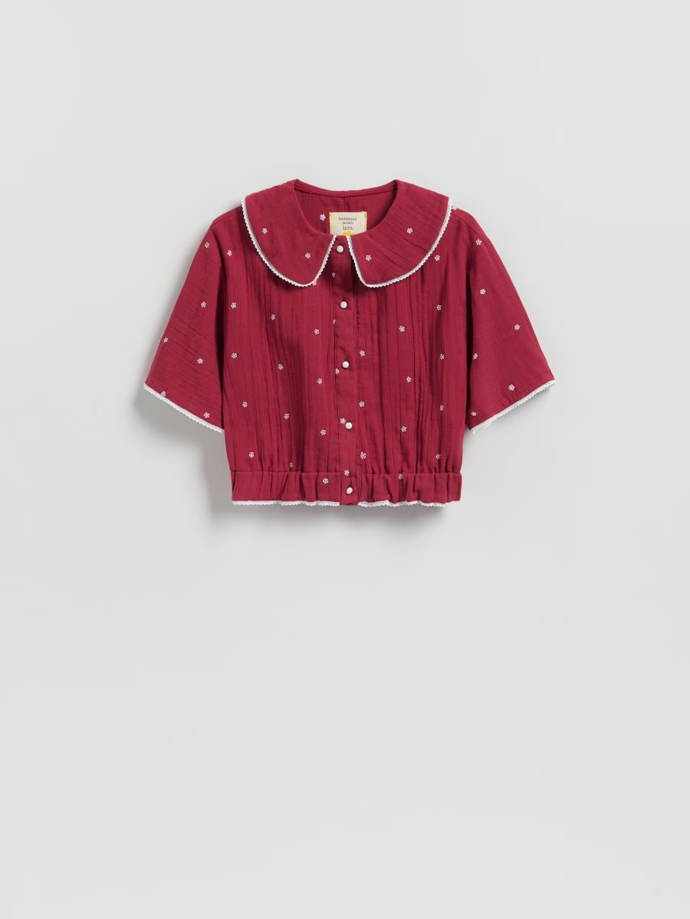 Bavlněná košile s výšivkou, Reserved, 1199 Kč