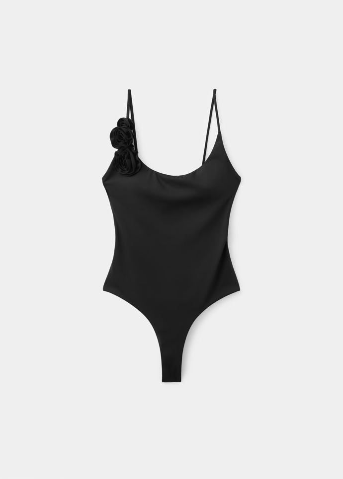 Plavky na ramínka s květy, Mango, 999 Kč