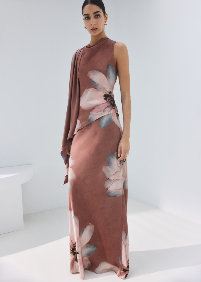 Halenka a sukně s květinovým potiskem, Mango, halenka 1299 Kč, sukně 1599 Kč