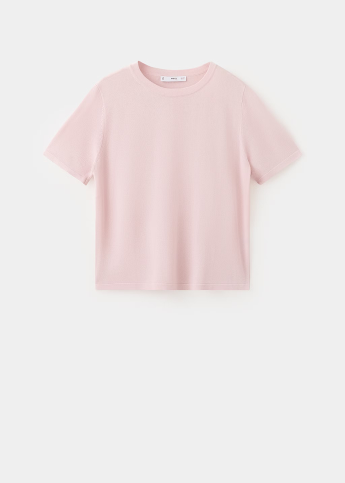 Pletený svetr s krátkým rukávem, Mango, 799 Kč