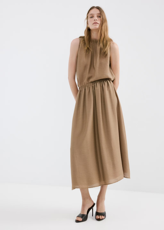 Top a midi sukně s nabíráním, Mango, top 799 Kč, sukně 1299 Kč