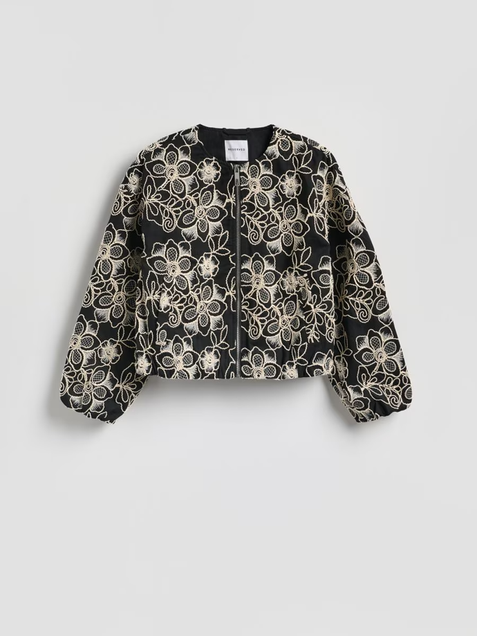 Bunda bomber s ozdobnou výšivkou, Reserved, 1199 Kč