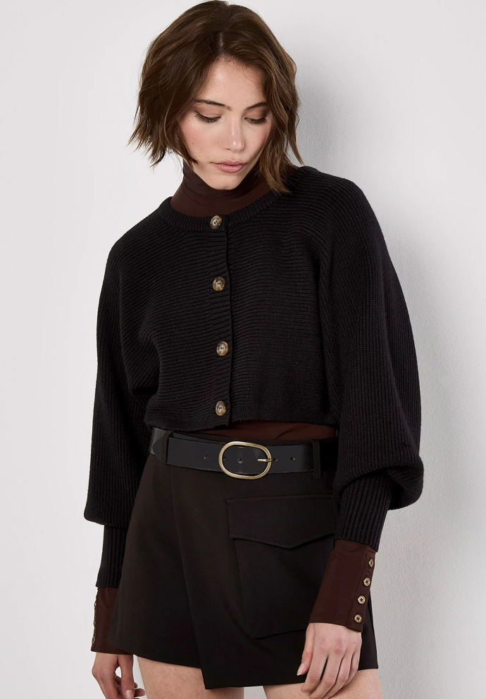 Zkrácený kardigan, Apricot, 949 Kč