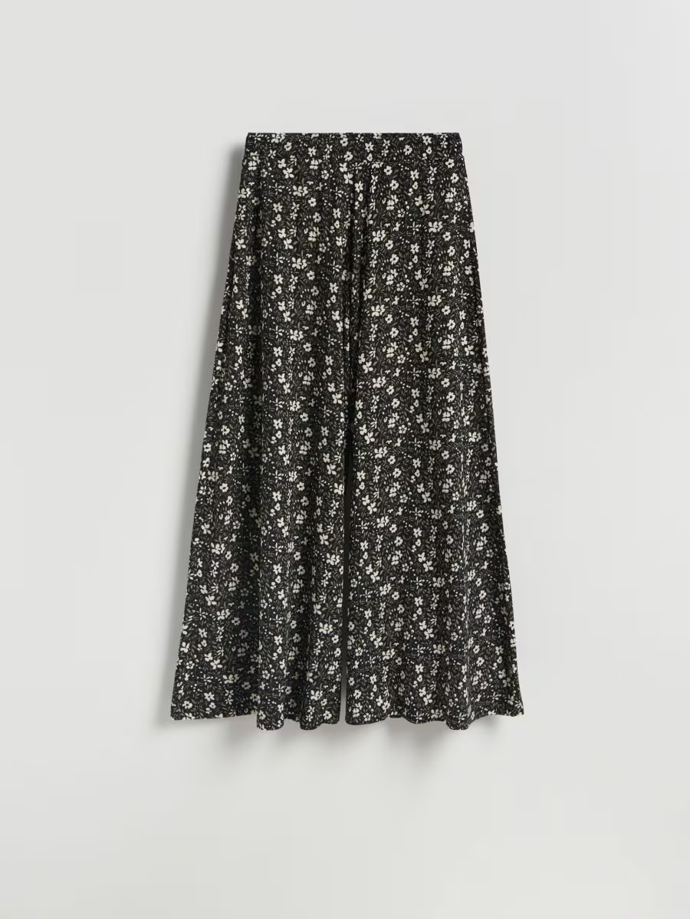 Vzorované kalhoty palazzo, Reserved, 699 Kč