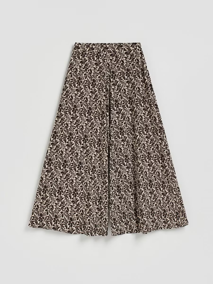 Vzorované kalhoty palazzo, Reserved, 699 Kč