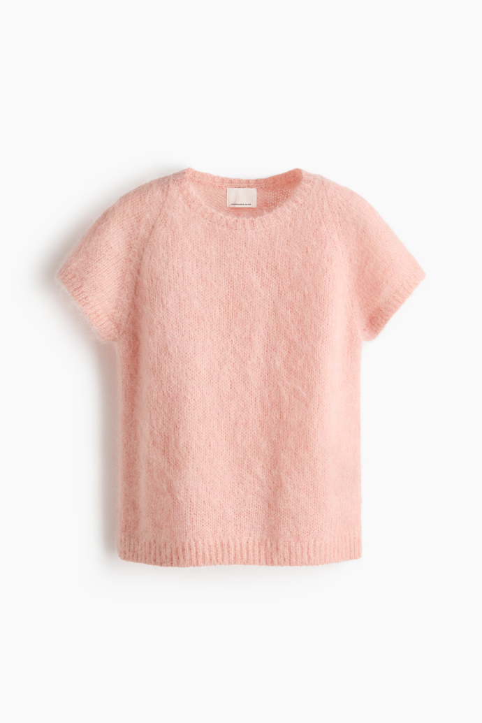 Top z mohérové směsi, H&M, 1459 Kč