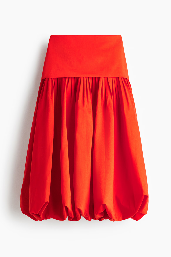 Balonová sukně midi, H&M, 1239 Kč