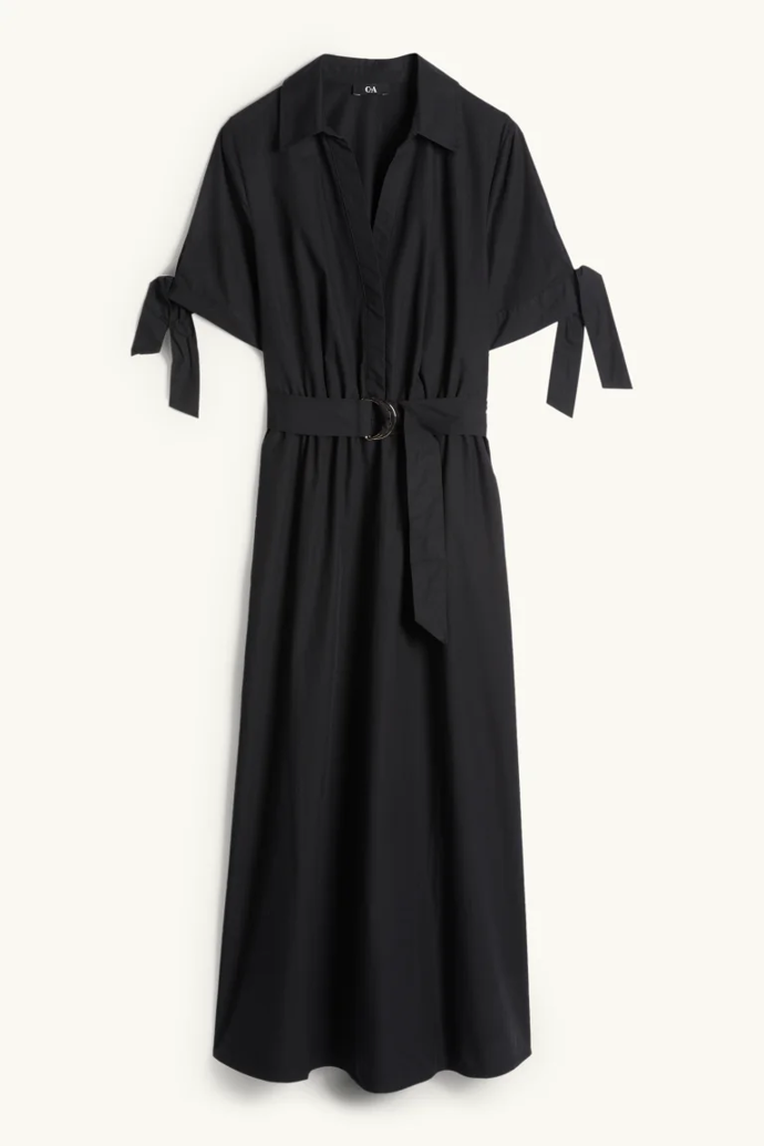 Košilové šaty s páskem, C&A, 998 Kč