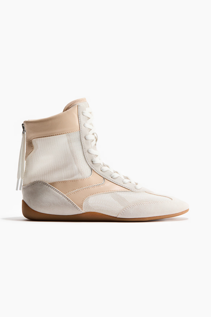 Kotníkové tenisky ze síťoviny, H&M, 979 Kč