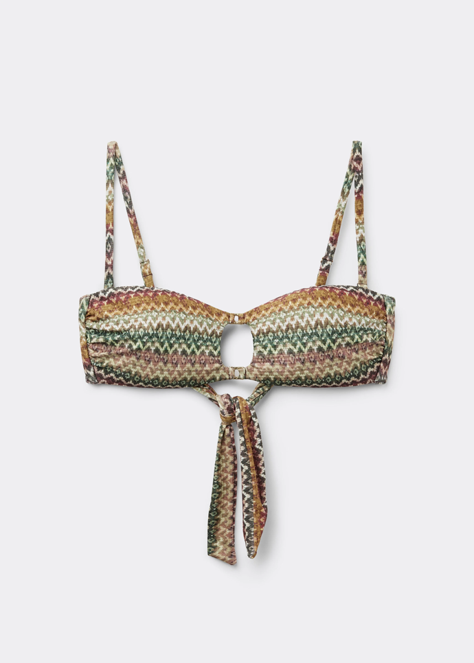 Bikinová podprsenka bandeau, Calzedonia, 1000 Kč