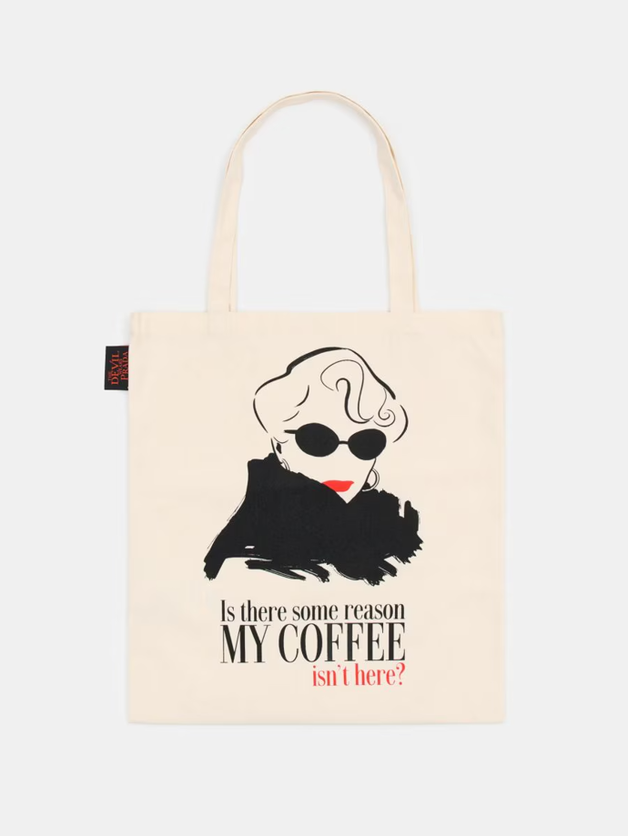 Látková shopper taška s potiskem, Sinsay, 89 Kč