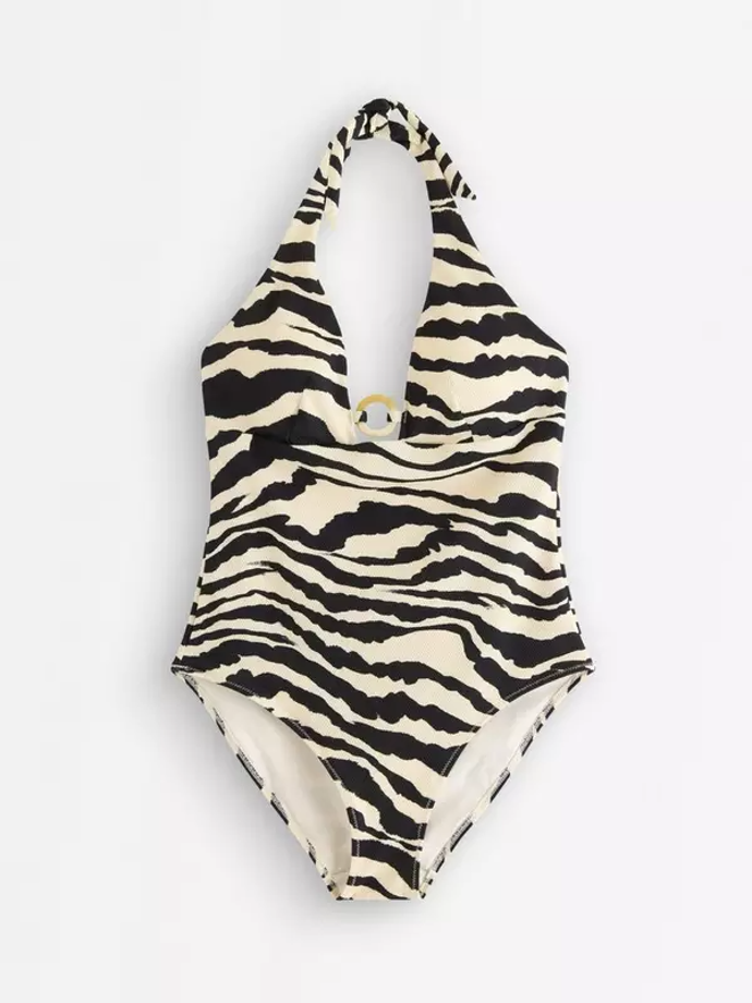 Plavky s výstřihem halter, Lindex, 1199 Kč