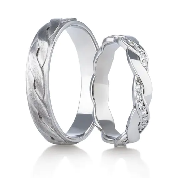 Snubní prsteny z bílého zlata, Rýdl Šperky, 58 820 Kč