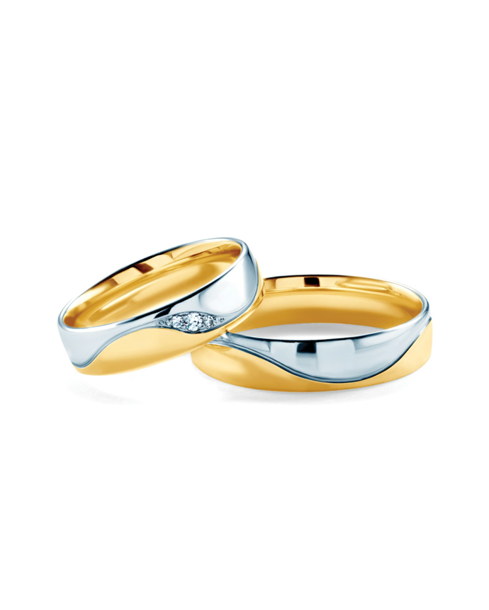 Snubní prsteny z dvoubarevného zlata, SAVICKI, 70 555 Kč