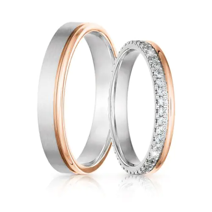 Kombinované snubní prsteny, Rýdl Šperky, 69 530 Kč