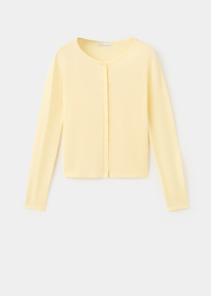 Úpletový kardigan na knoflíky, Mango, 999 Kč