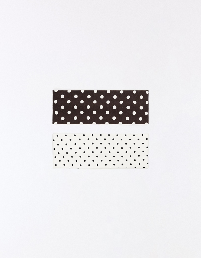 Balení 2 čelenek do vlasů s puntíky, Bershka, 299 Kč