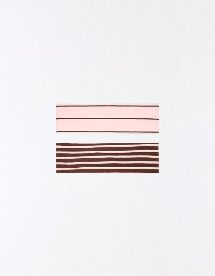 Balení 2 čelenek do vlasů s proužky, Bershka, 299 Kč