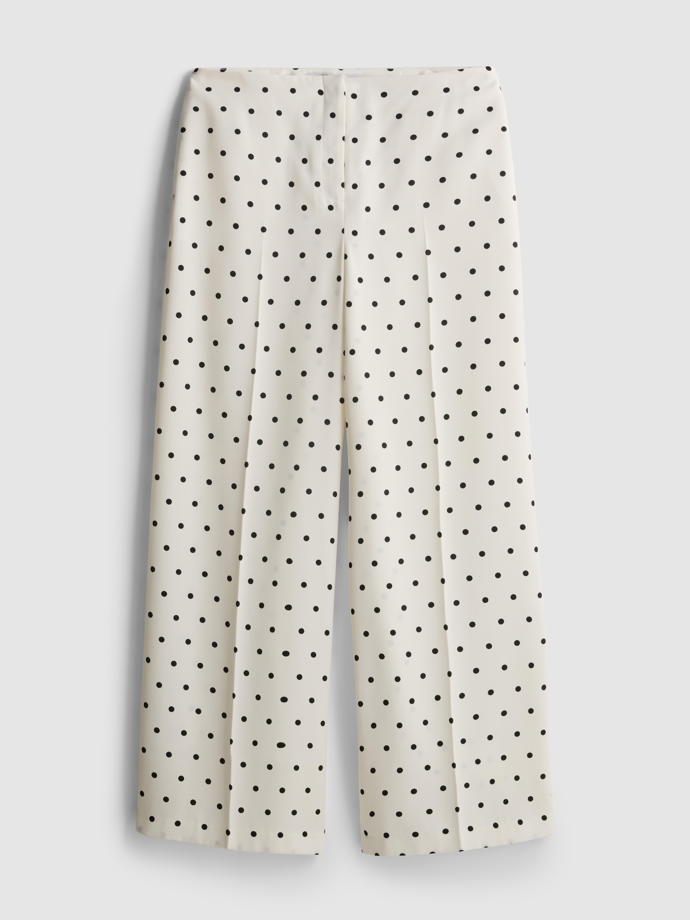 Puntíkované kalhoty se širokými nohavicemi, Mango, 520 Kč