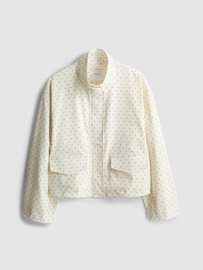 Puntíkovaná bunda se stojáčkem, Primark, 650 Kč