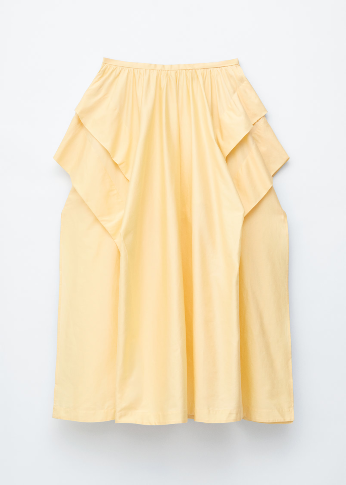 Nařasená bavlněná midi sukně, & Other Stories, 3990 Kč