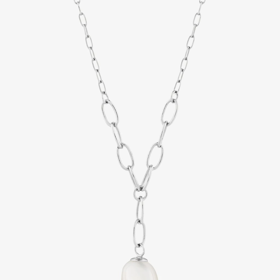 Stříbrný náhrdelník s říční perlou, Prceiosa, 3295 Kč